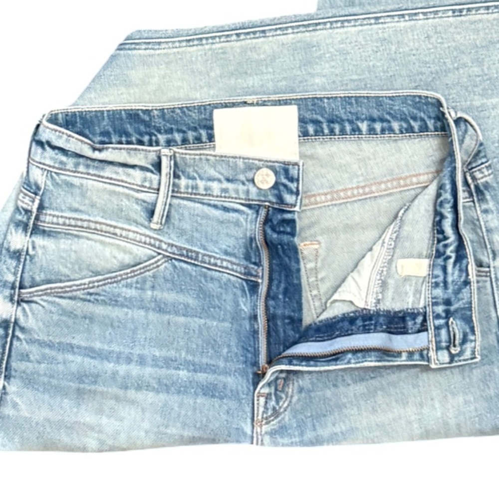 MOTHER The Dazzler Yoke Front Ankle Denim Jeans Wild Calling Blue Wash Size 27 - Picture 9 of 16